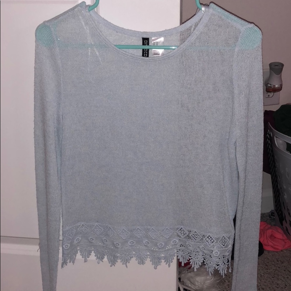 XS LIGHT BLUE H&M SWEATER